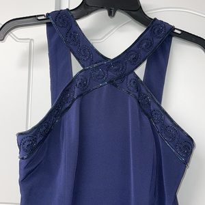 Rimini Blue Beaded Formal Dress